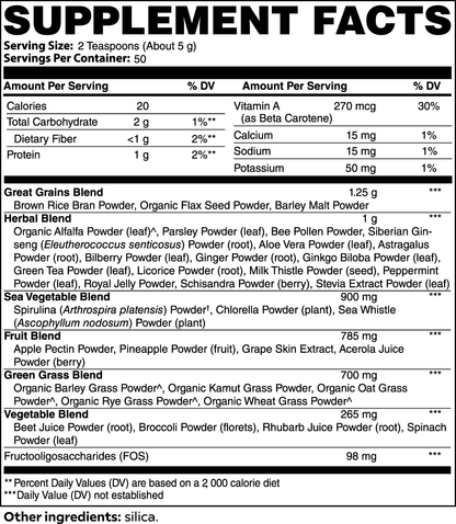SUPER GREENS ELEMENTAL CLEANSE (1/2 LB)