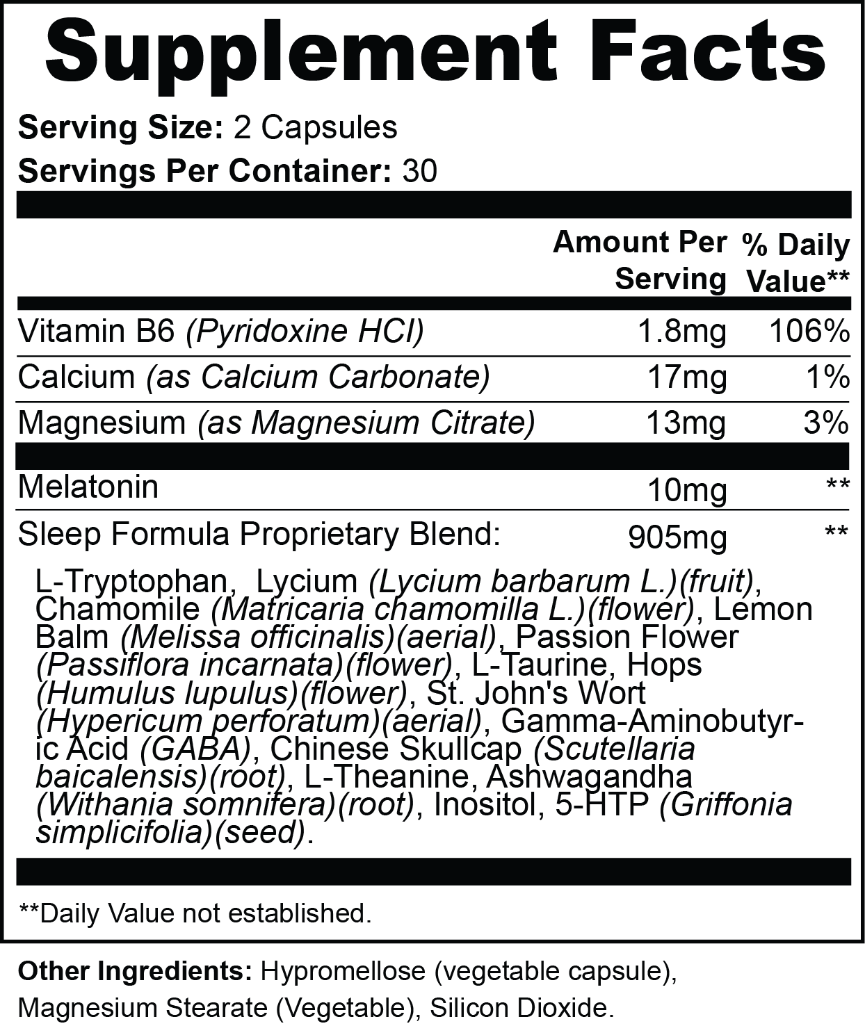 HOLISTIC  DEEP SLEEP COMPLEX