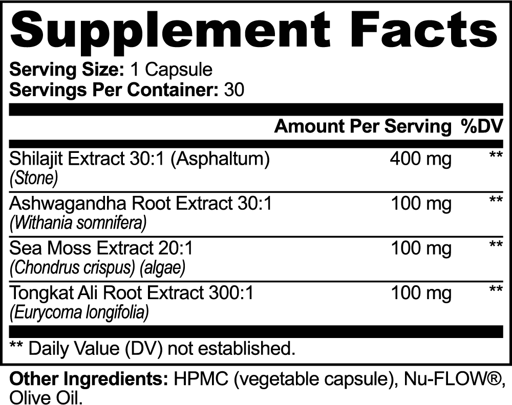 Premium 30x Shilajit Complex