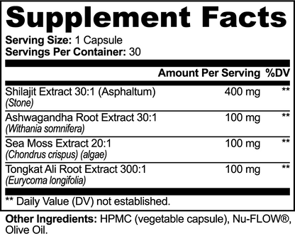 Premium 30x Shilajit Complex