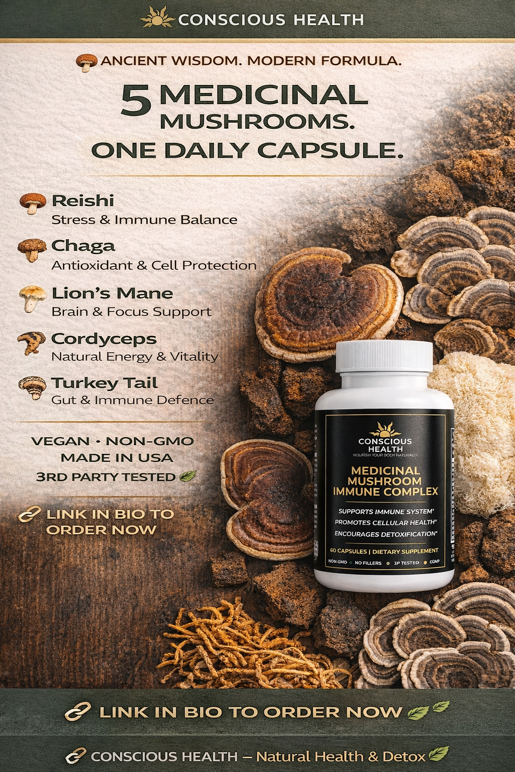 Medicinal Mushroom Immune Complex