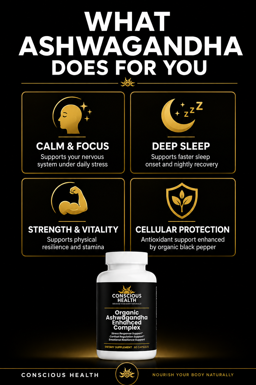 Organic Ashwagandha Enhanced Complex