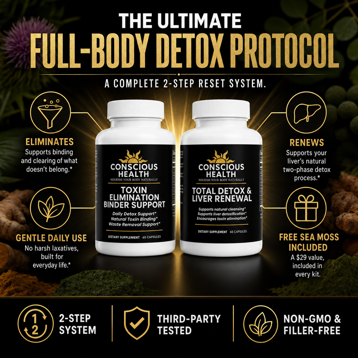 THE ULTIMATE FULL-BODY DETOX PROTOCOL (Includes FREE Sea Moss Gift)