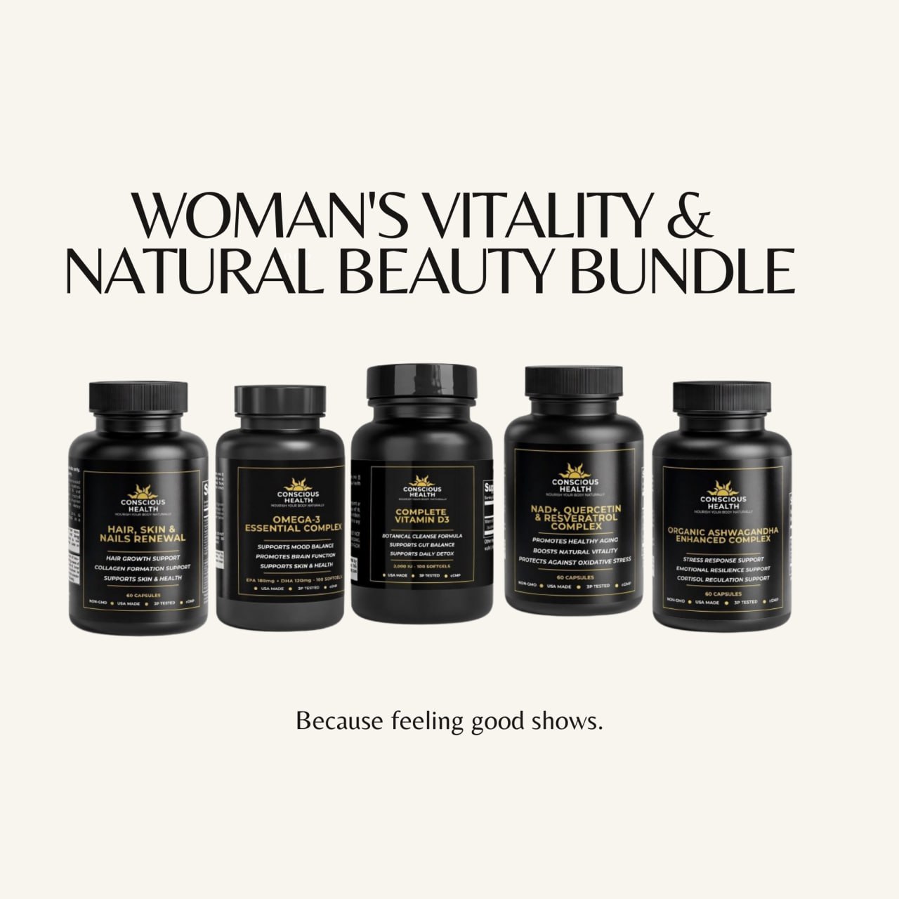 Woman's Natural Beauty & Vitality Bundle