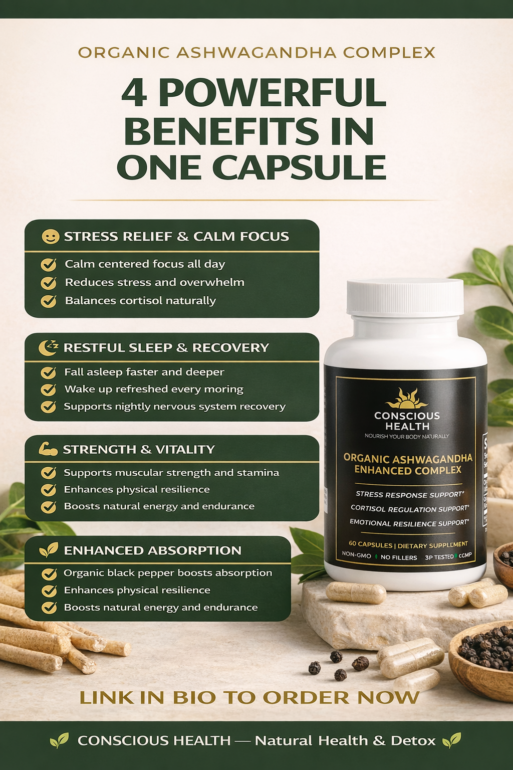 Organic Ashwagandha Enhanced Complex