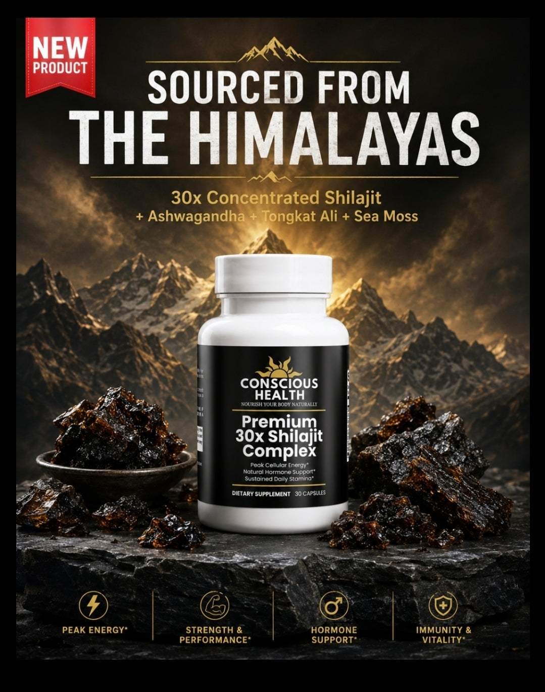 Premium 30x Shilajit Complex