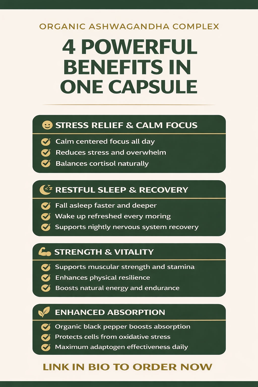 Organic Ashwagandha Enhanced Complex