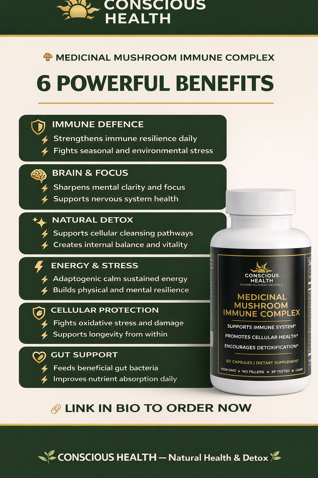 Medicinal Mushroom Immune Complex